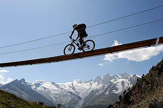 Grächen ist das grösste Bike Gebiet im Wallis